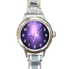 Violet Spark Round Italian Charm Watch by Sparkle