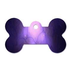 Violet Spark Dog Tag Bone (two Sides)