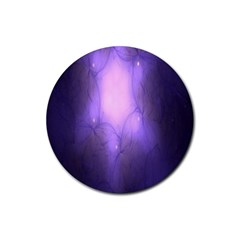 Violet Spark Rubber Coaster (round)  by Sparkle