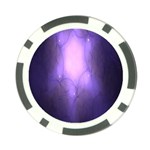 Violet Spark Poker Chip Card Guard Front