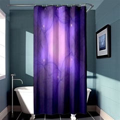 Violet Spark Shower Curtain 36  X 72  (stall)  by Sparkle