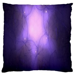 Violet Spark Large Flano Cushion Case (one Side) by Sparkle