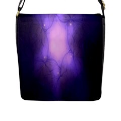 Violet Spark Flap Closure Messenger Bag (l) by Sparkle