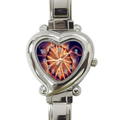 Sun Fractal Heart Italian Charm Watch by Sparkle