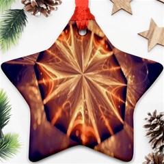 Sun Fractal Star Ornament (Two Sides)