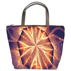 Sun Fractal Bucket Bag