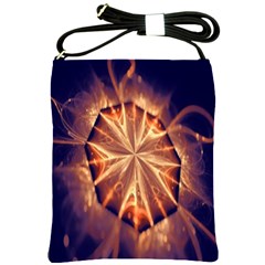 Sun Fractal Shoulder Sling Bag by Sparkle