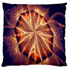 Sun Fractal Large Cushion Case (Two Sides)