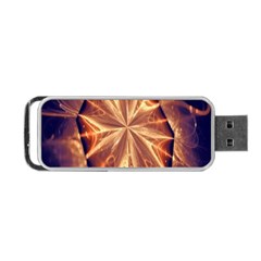 Sun Fractal Portable Usb Flash (two Sides) by Sparkle