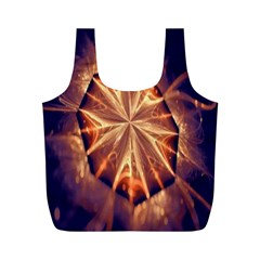 Sun Fractal Full Print Recycle Bag (m) by Sparkle