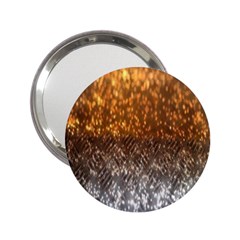 Glitter Gold 2 25  Handbag Mirrors by Sparkle