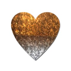 Glitter Gold Heart Magnet by Sparkle