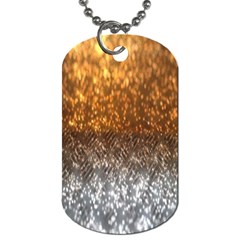 Glitter Gold Dog Tag (two Sides) by Sparkle