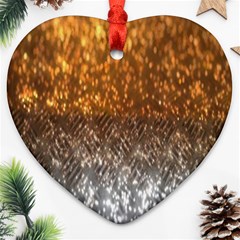 Glitter Gold Ornament (heart)