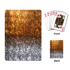 Glitter Gold Playing Cards Single Design (rectangle) by Sparkle