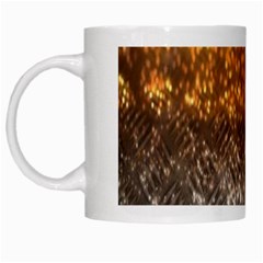 Glitter Gold White Mugs by Sparkle