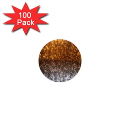 Glitter Gold 1  Mini Buttons (100 Pack)  by Sparkle