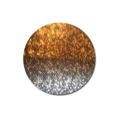 Glitter Gold Magnet 3  (round) by Sparkle