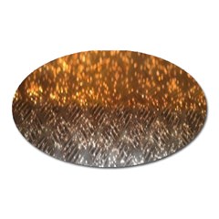 Glitter Gold Oval Magnet by Sparkle