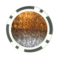 Glitter Gold Poker Chip Card Guard by Sparkle