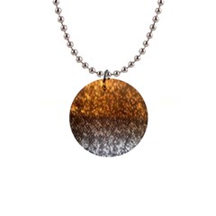 Glitter Gold 1  Button Necklace by Sparkle