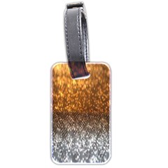 Glitter Gold Luggage Tag (two Sides) by Sparkle