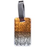 Glitter Gold Luggage Tag (two sides) Front