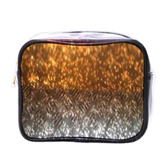 Glitter Gold Mini Toiletries Bag (one Side) by Sparkle