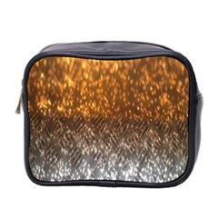 Glitter Gold Mini Toiletries Bag (two Sides) by Sparkle