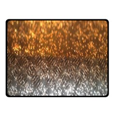 Glitter Gold Double Sided Fleece Blanket (small)  by Sparkle