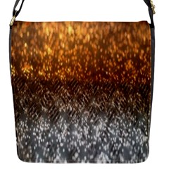 Glitter Gold Flap Closure Messenger Bag (s) by Sparkle