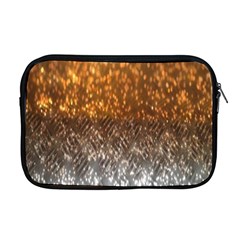 Glitter Gold Apple Macbook Pro 17  Zipper Case by Sparkle