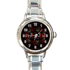 Twist Flower Round Italian Charm Watch by Sparkle