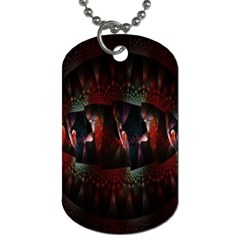 Twist Flower Dog Tag (one Side) by Sparkle