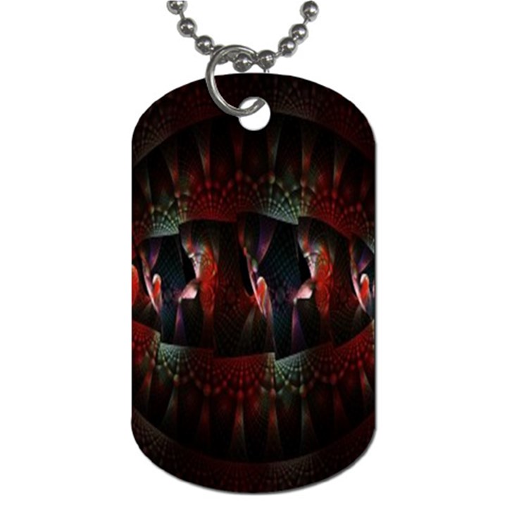 Twist Flower Dog Tag (One Side)