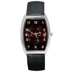 Twist Flower Barrel Style Metal Watch by Sparkle