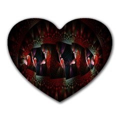 Twist Flower Heart Mousepads by Sparkle