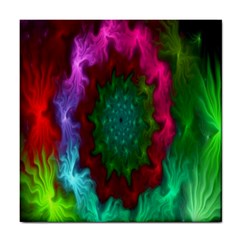 Rainbow Waves Tile Coaster by Sparkle