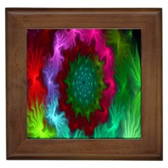 Rainbow Waves Framed Tile by Sparkle