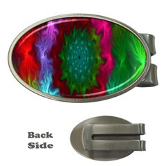 Rainbow Waves Money Clips (oval)  by Sparkle