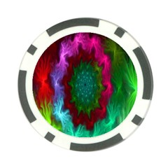 Rainbow Waves Poker Chip Card Guard by Sparkle