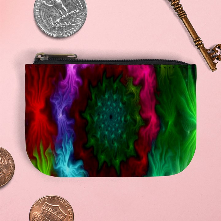 Rainbow Waves Mini Coin Purse