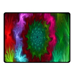 Rainbow Waves Fleece Blanket (small) by Sparkle