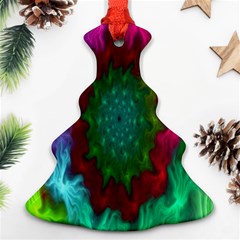 Rainbow Waves Ornament (christmas Tree)  by Sparkle