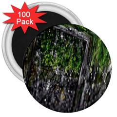 Green Glitter Squre 3  Magnets (100 Pack) by Sparkle