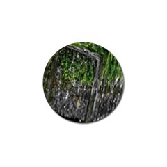 Green Glitter Squre Golf Ball Marker by Sparkle