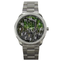 Green Glitter Squre Sport Metal Watch by Sparkle