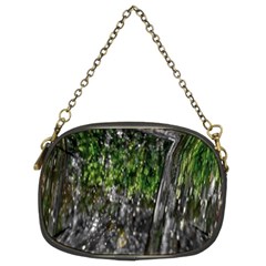 Green Glitter Squre Chain Purse (two Sides) by Sparkle