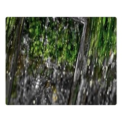 Green Glitter Squre Double Sided Flano Blanket (large)  by Sparkle