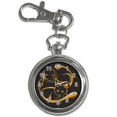 Gold Dog Cat Animal Jewel Key Chain Watches by HermanTelo